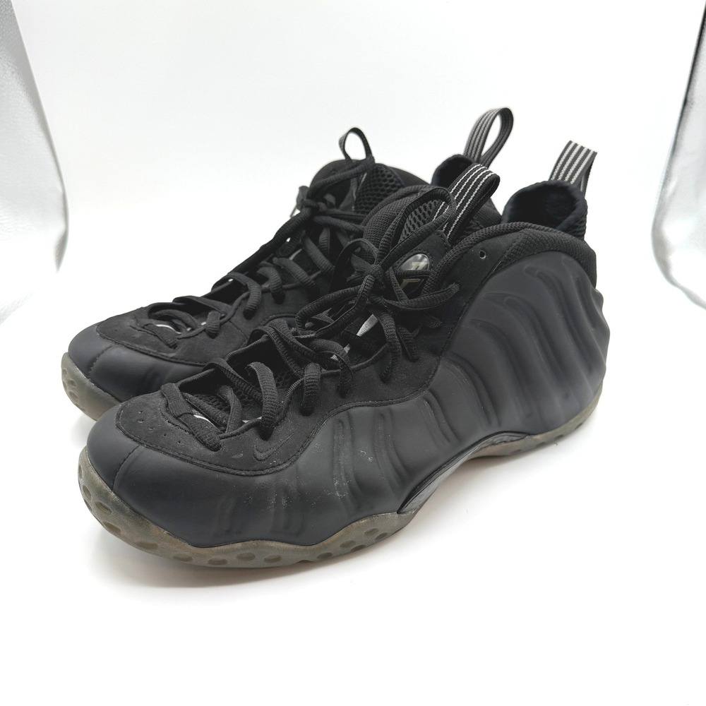 Nike Air Foamposite One Mens 14 Black Stealth Basketball Sneakers Athletic Hoops